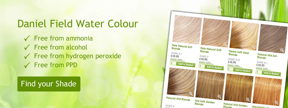 Daniel Field Water Colour Hair Dye - find your perfect shade